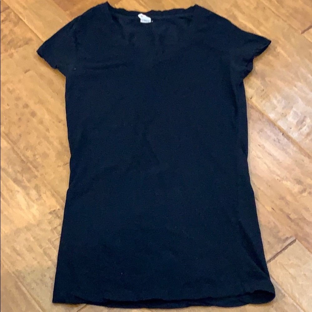 Black v-neck t shirt
